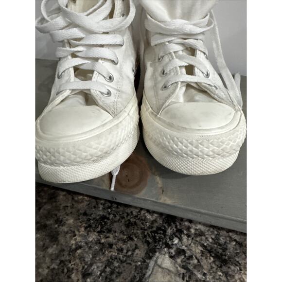 Kids Converse Chuck Taylor All Star Life High Top Sneaker Hearts Size 3.5 - Picture 12 of 15